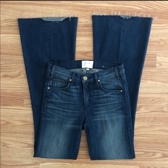 McGuire Highrise flare denim. Size 26. Raw hem. Fabric is amazingly comfortable. - Picture 2 of 6